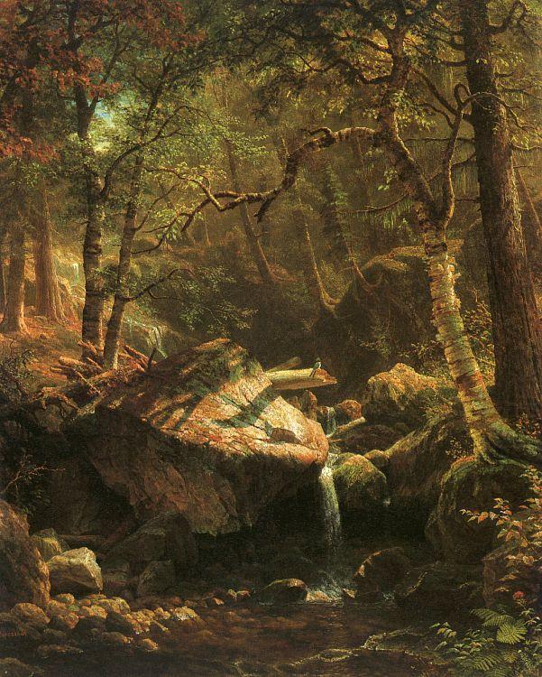 Bierstadt, Albert The Mountain Brook china oil painting image